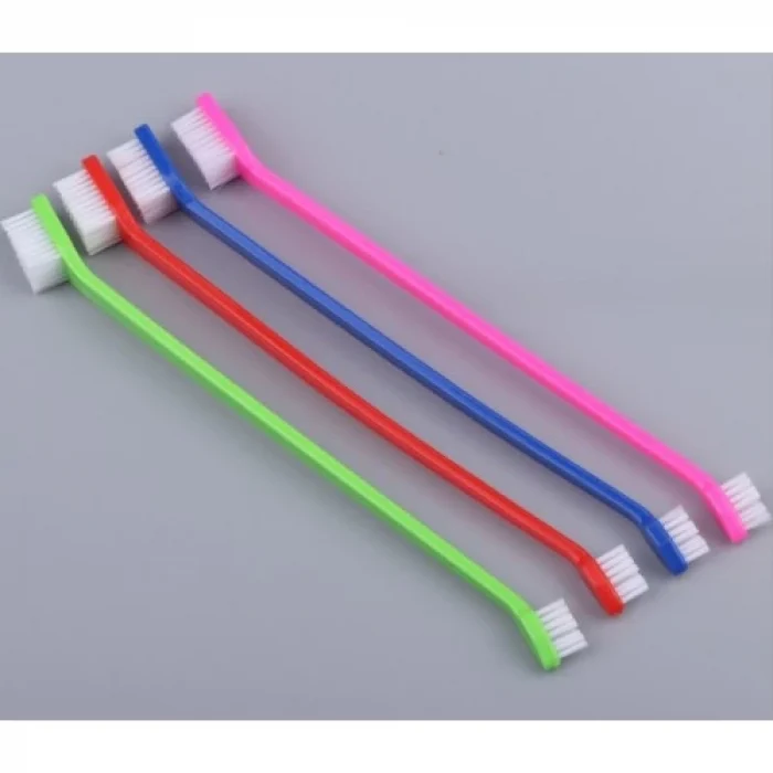 ÇIFT TARAFLI HAYVAN DIŞ FİRÇASI 4 LÜ SET