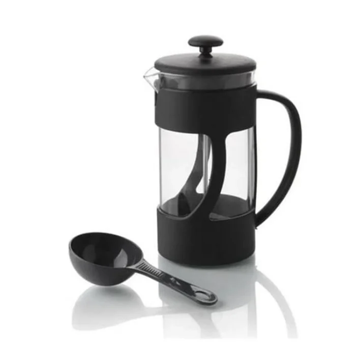 French Press Bitki Çayı & Kahve Demliği 350 ml Ölçek Kaşıklı