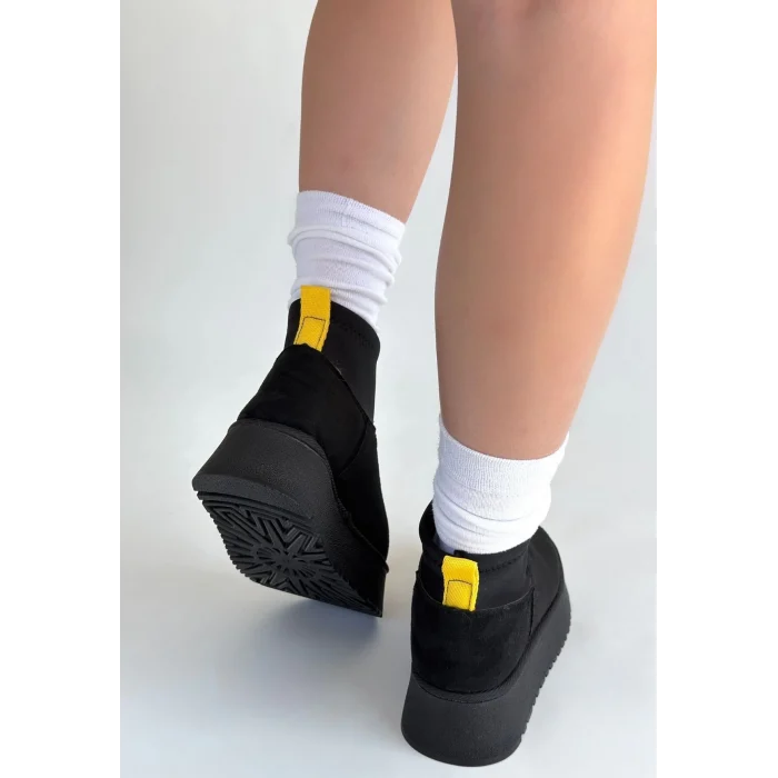 Cuen Siyah Süet Bot