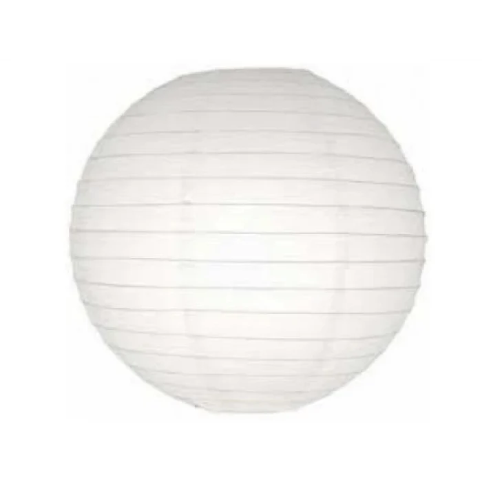 Dekoratif Çin Feneri – Kağıt Lamba - Beyaz - Dev Boy