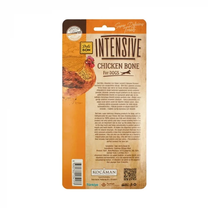 Delibon İntensive Tavuklu Kemik - 7Cm 4 lü Paket