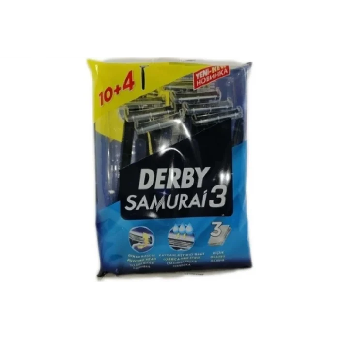 Derby Samurai 3 Bıçak 10+4 Parça.poşetli