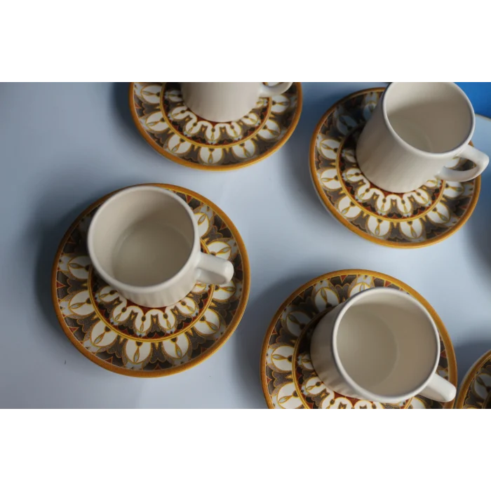 Dijital 6lı Renkli Kahve Seti Fenomen