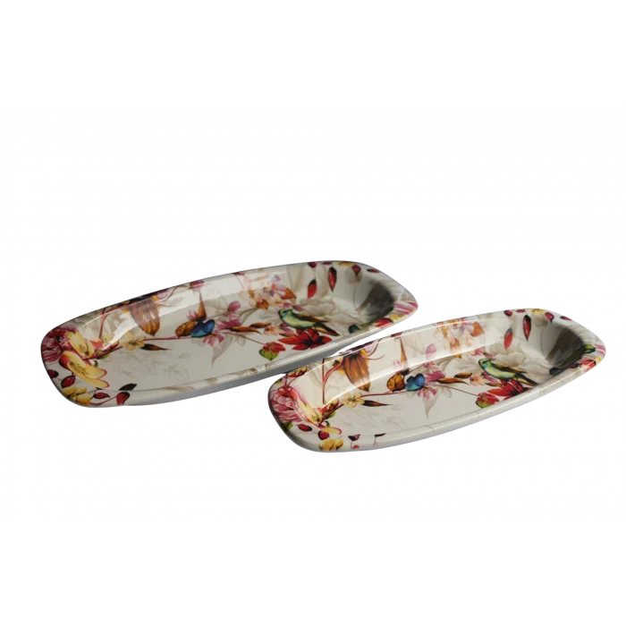 Dijital Baskılı 2li Dikdötgen Servis Tabağı 32cm 29cm