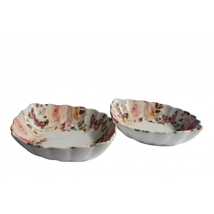 Dijital Desenli Oval Salata Kasesi 30cm 27cm