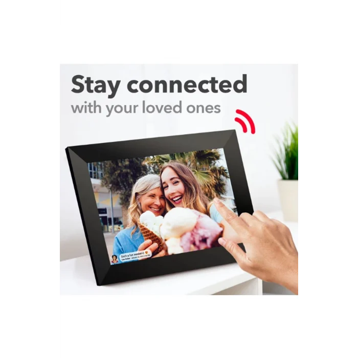 Dijital Fotoğraf Çerçevesi Wifi 10.1 İnç 32gb Dokunmatik Ekran, Uygulama Üzerinden Fotoğraf/video Paylaşımı