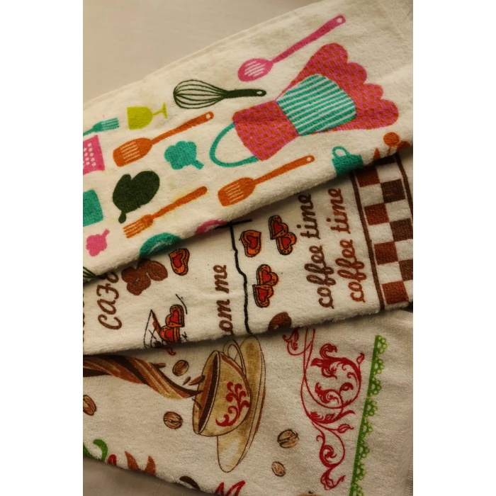 Durul 30X50 Baskılı 3Lü Havlu