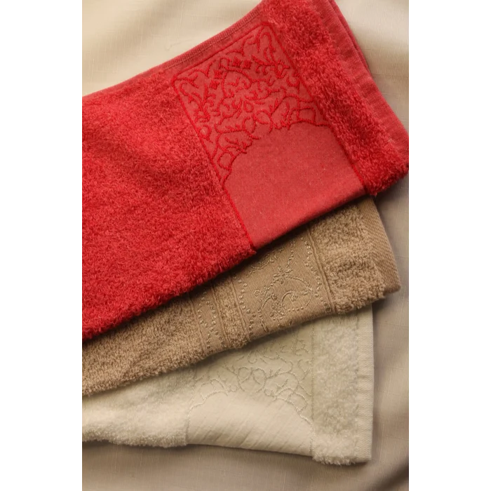 Durul 30X50 Ece Bukle Jakarlı 3lü Havlu
