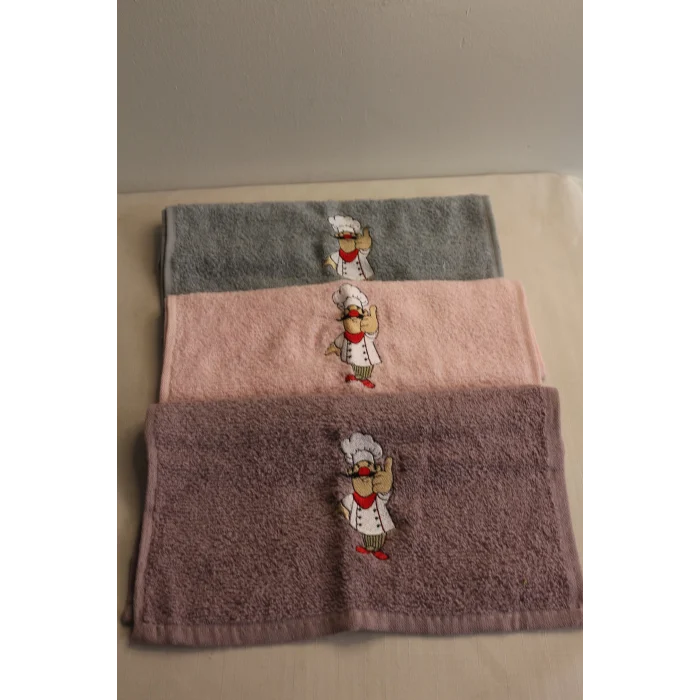 Durul 30X50 Merve Nakışlı 3Lü Havlu