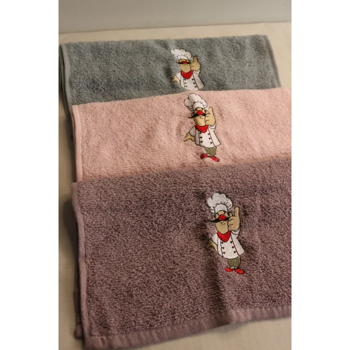 Durul 30X50 Merve Nakışlı 3Lü Havlu