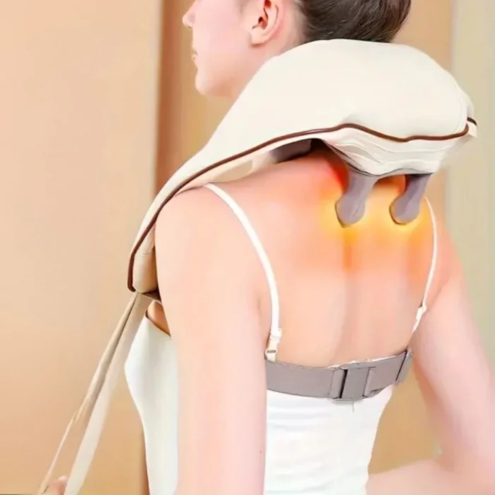 Elektrikli Boyun Ve Sırt Masaj Aleti Kablosuz Boyun Ve Omuz Yoğurma Masaj Yastığı