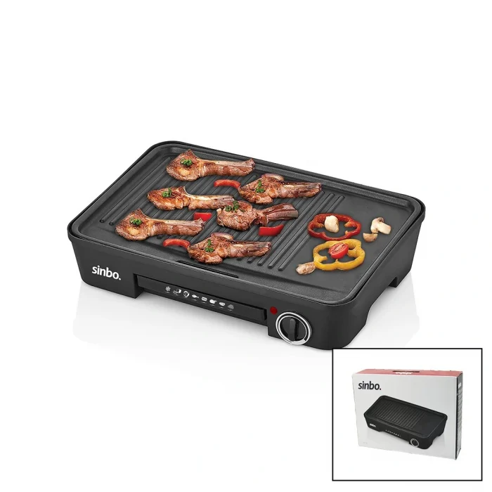 Elektrikli Izgara Ayarlanabilir Termostat Yapışmaz Kolay Temizlenir 2200w Sbg-7120