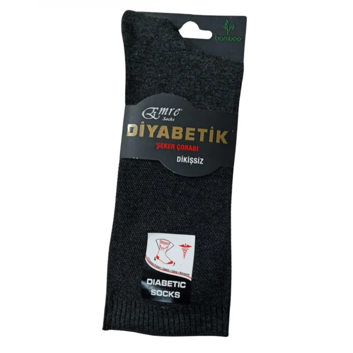 Emre Erkek Diyabetik Bambu Çorap 6 Adet