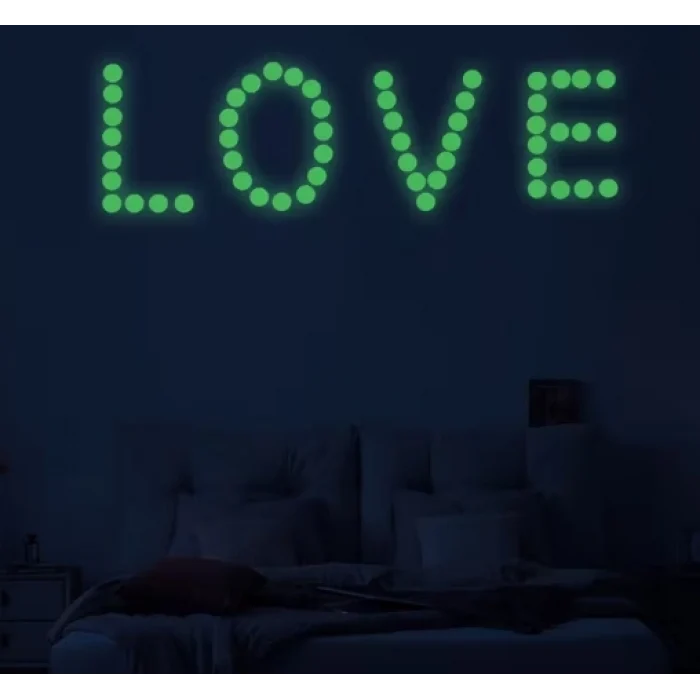 Fosforlu Etiket Karanlıkta Işık Veren Yıldız Tozu Etiketleri