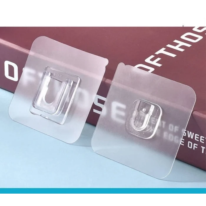 Geçmeli Eşya Sabitleme Klipsleri Şeffaf 4 Lü Set