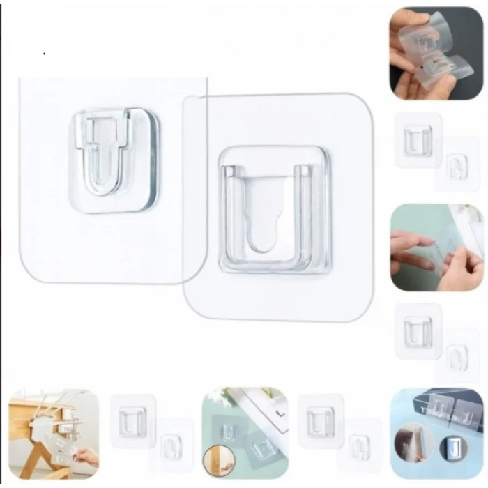 Geçmeli Klips Eşya Sabitleme Askısı 6lı Set