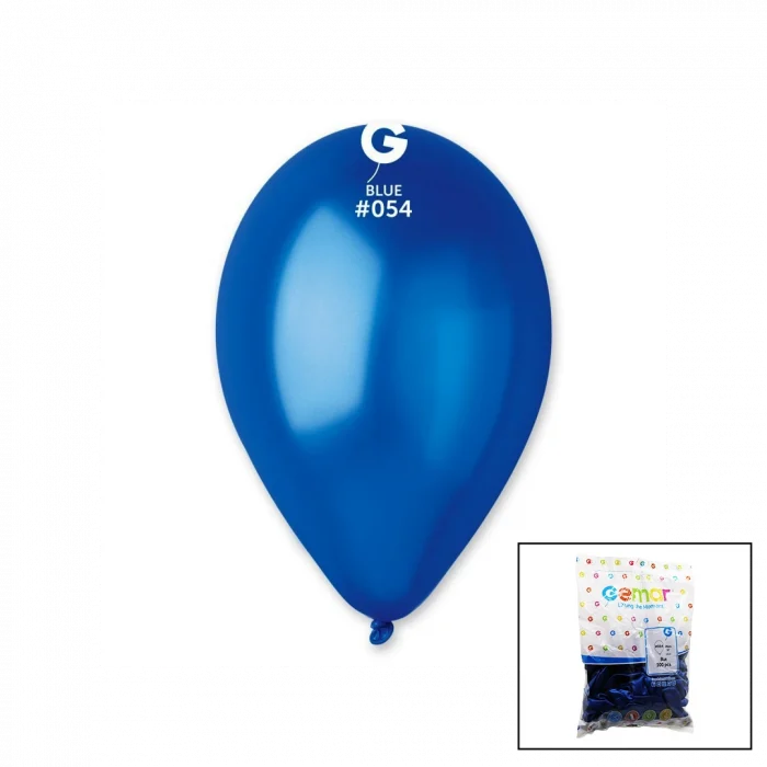 Gm-110-36-54 Metalik - Mavi Balon 11'' - 28cm - 100 Parça