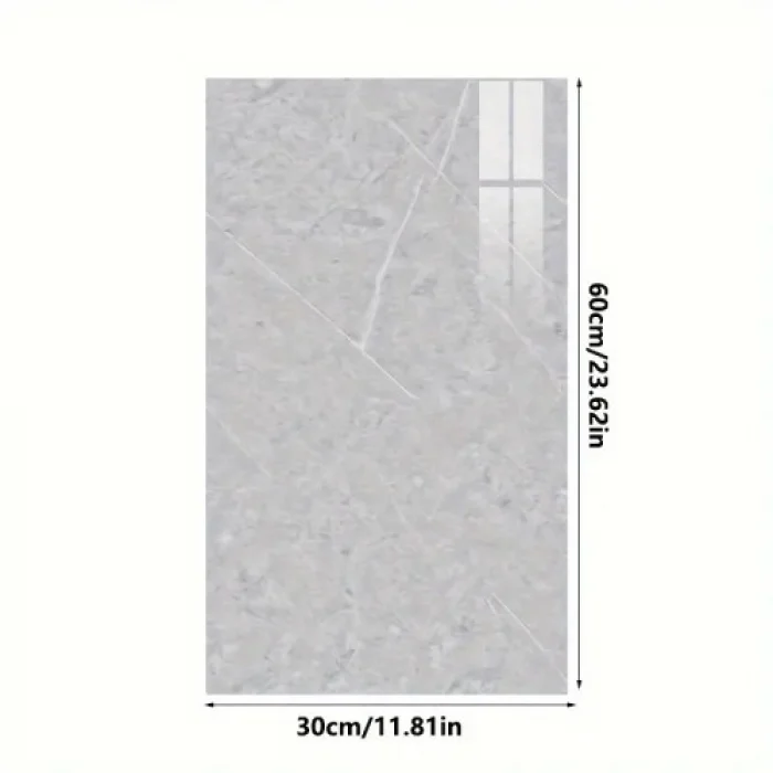 Gri Mermer Desenli Alüminyum Duvar Sticker