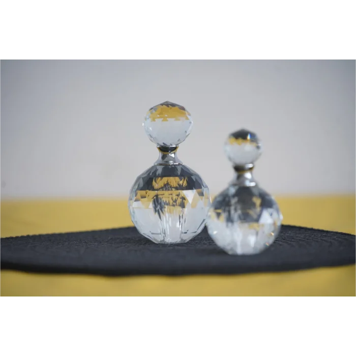 Gümüş 2li Parfüm Şişesi Gümüş