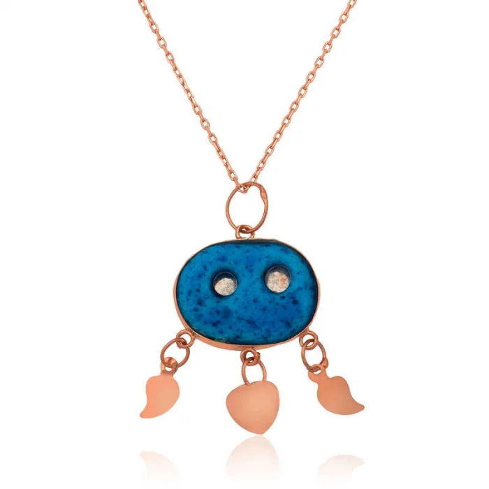 Luz&Pos Gümüş Süryani Gözü Kolye