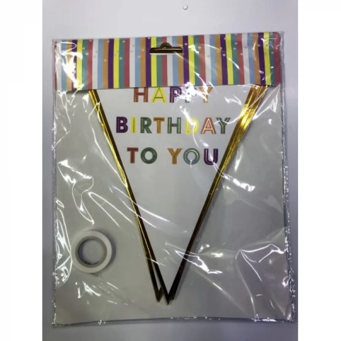 Happy Birthday To You Flama Bayrak Süsü