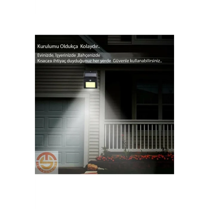 Hareket Sensörlü Solar 48 Led Bahçe Lambası