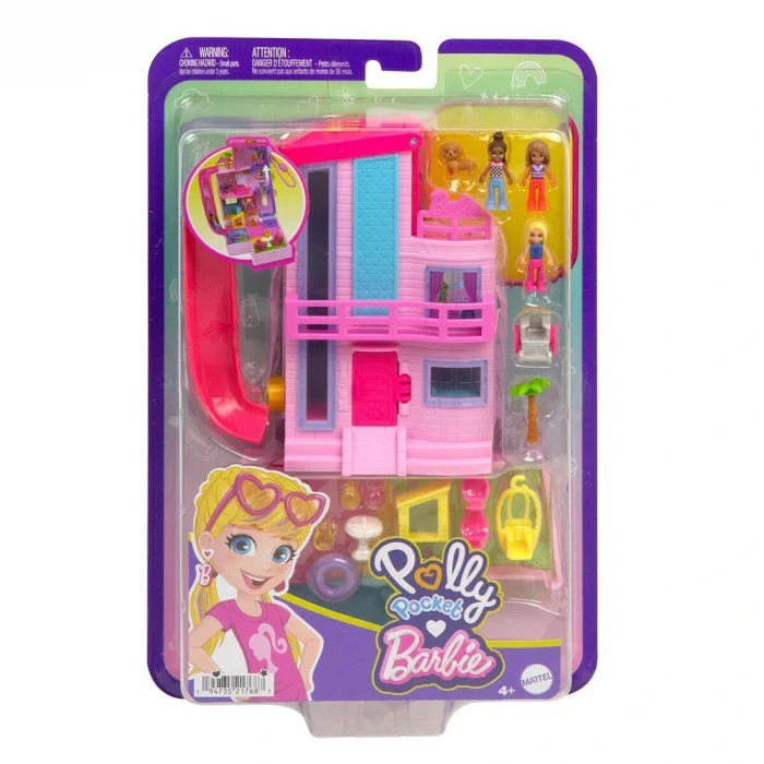 HWP11 Polly Pocket Barbienin Evi Temalı Mikro Oyun Seti
