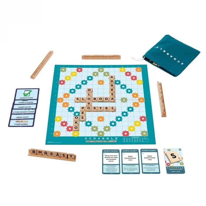 JLJ64 Scrabble Orijinal Ahşap İkisi Bir Arada Türkçe