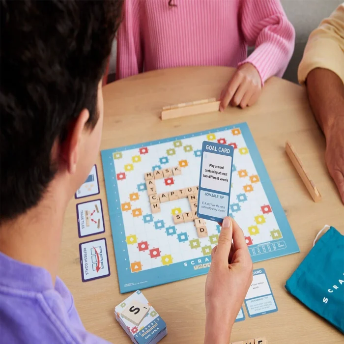 JLJ64 Scrabble Orijinal Ahşap İkisi Bir Arada Türkçe