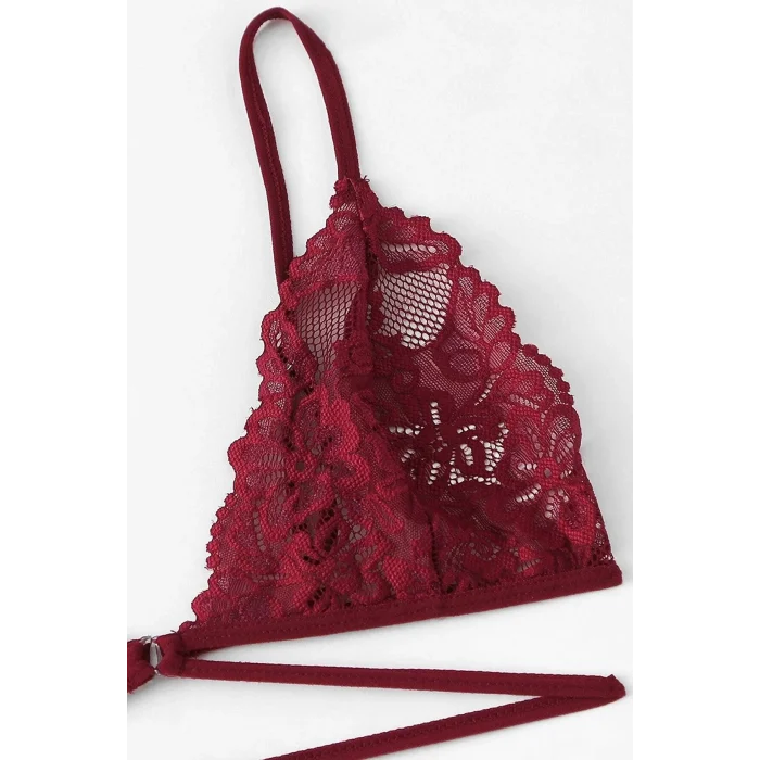 Kadın Bordo Özel Şık Sütyen Külot Takımı – Modern, Konforlu ve Günlük Kombinlere Uygun