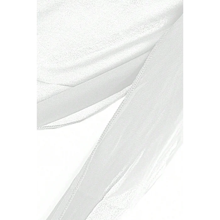 Kadın Siyah Beyaz Transparan Belden Bağlamalı Pareo 2li – Modern ve Şık Tasarım