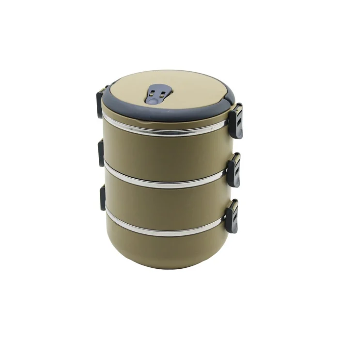 Kahverengi 3lü Sefer Tası Saklama Kabı 1.8lt