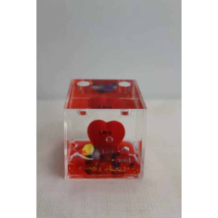 Kalpli Cam Hediyelik Kalemlik