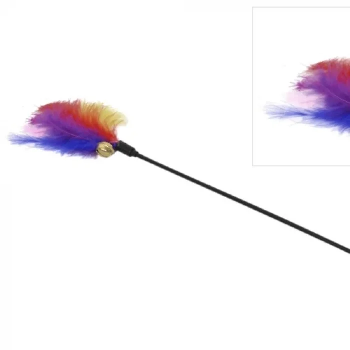 Renkli Tüylü ve Zilli Kedi Oltası