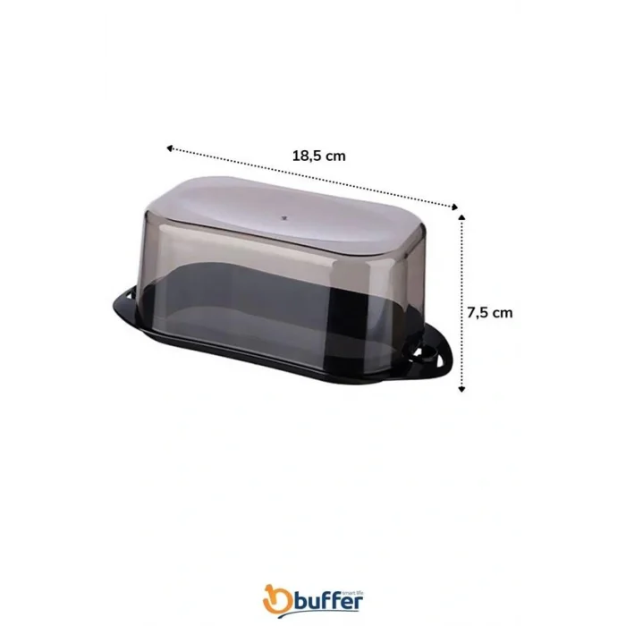 Kilitli Plastik Kapaklı Kahvaltılık Tereyağlık Peynirlik Erzak Saklama Kabı Ap-9428