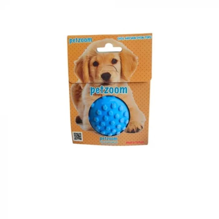 PetZoom Mavi Dikenli Köpek Oyun Topu