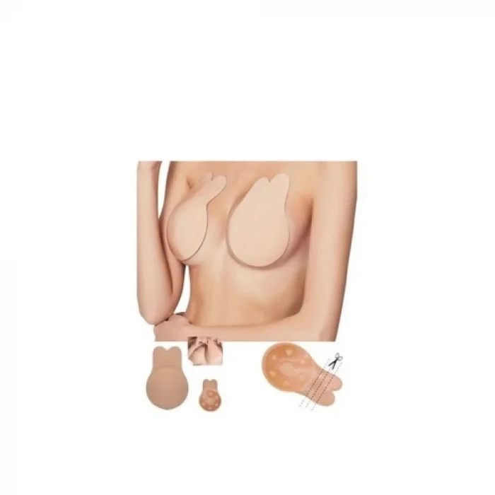 Krem Göğüs Ucu Kapatıcı ve Dikleştirici Hayalet Sütyen