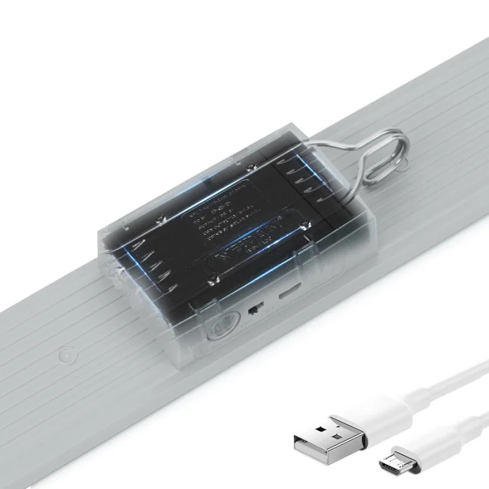 Kumandalı - Zaman - Işık Gücü Ayarlı Metal Askılı - Usb Şarjlı Lamba Fener 20smd Led