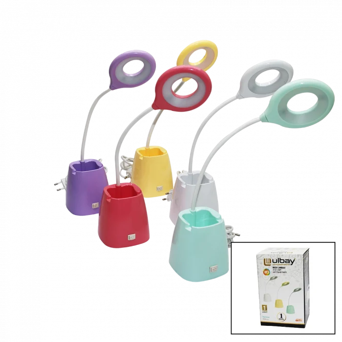 Ledli Kalemlikli  Masa Lambası