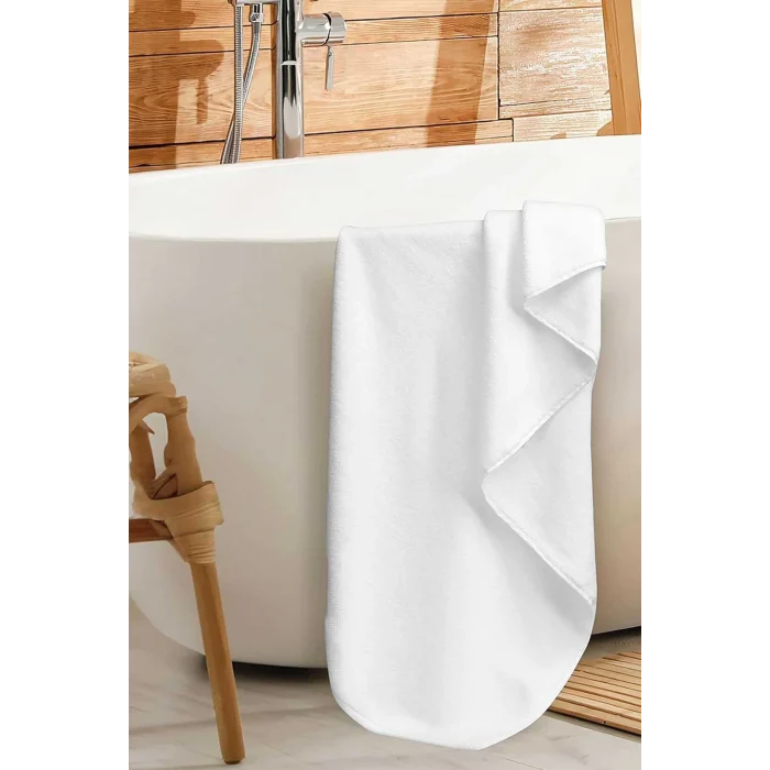 Luxury Hotel 90x150 cm &#37;100 Pamuk Banyo Havlusu  Gramajlı Beyaz