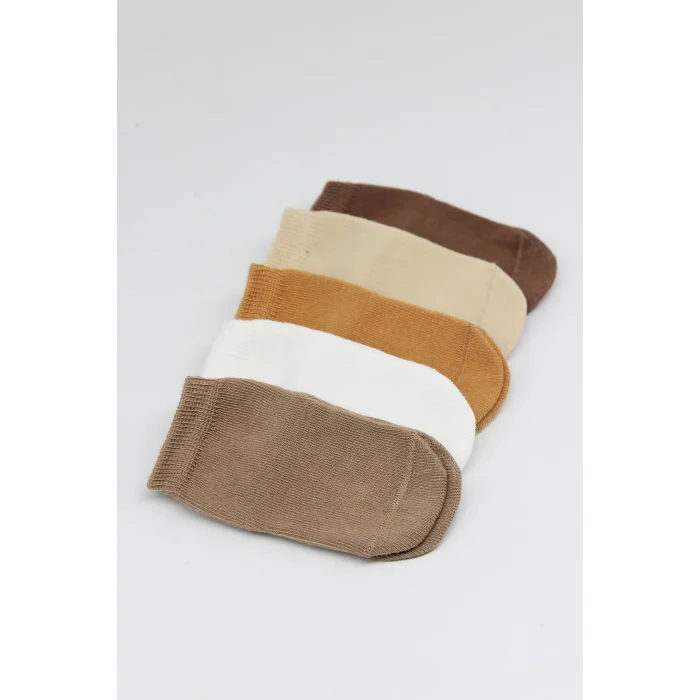 Luz&Pos 5li Penye Soket Kutulu Basic Çorap 10131 Bej