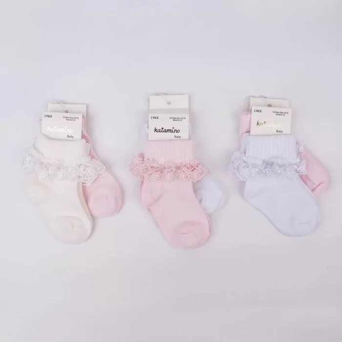Luz&Pos Akel 2li Aks. Bebek Soket Çorap K44023 Asorti