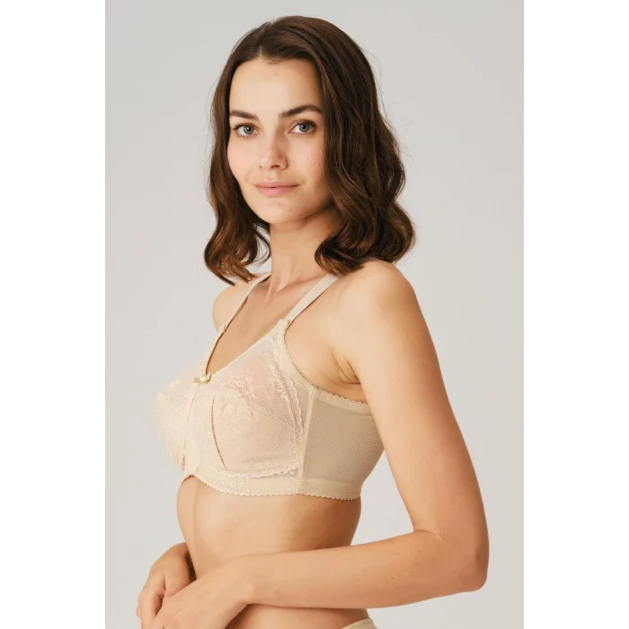 Luz&Pos Anıl Balenli Desteksiz Dolgusuz Toparlayıcı Dantelli Küçültücü Sütyen