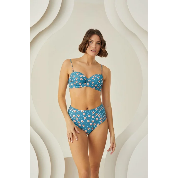 Luz&Pos Arias Closet Deep Straplez Yüksel Bel Bikini Takımı