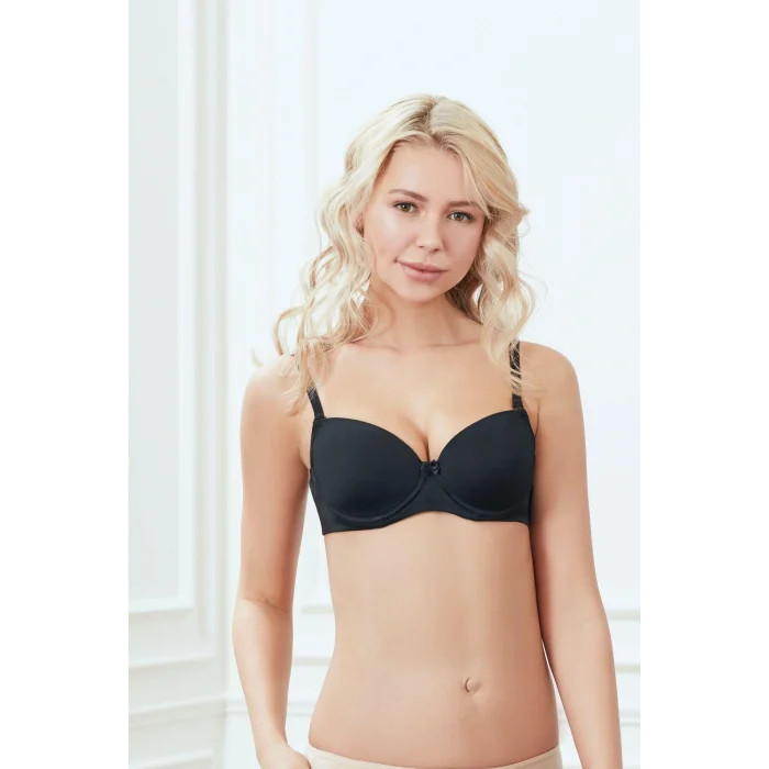 Luz&Pos Arias Closet Balenli Desteksiz Dolgusuz Askıları Çıkabilen Günlük Klasik T-shirt Sütyeni