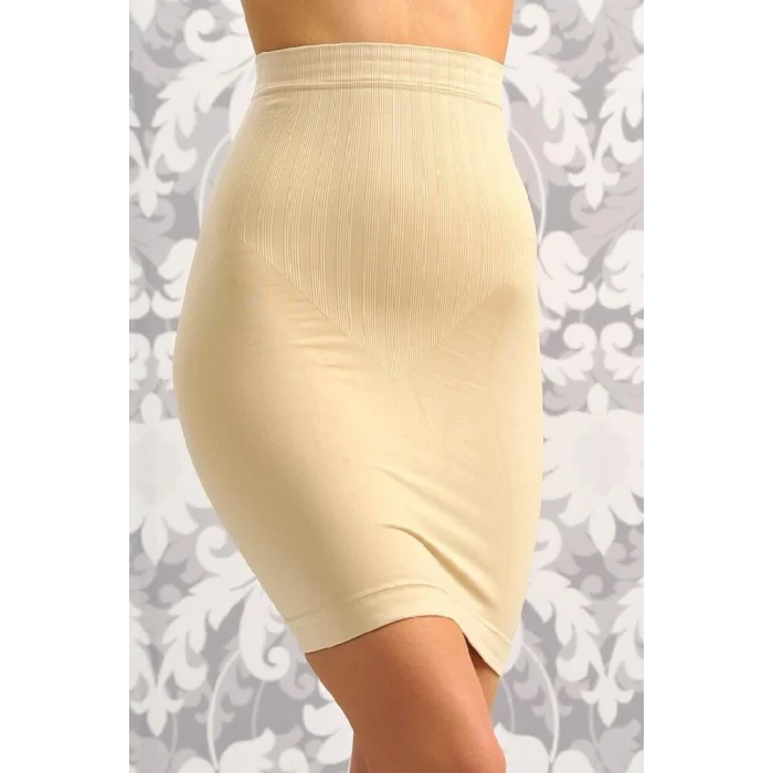 Luz&Pos Arias Closet Toparlayıcı Vücut İnceltici Dikişsiz Yüksek Bel Etek Korse