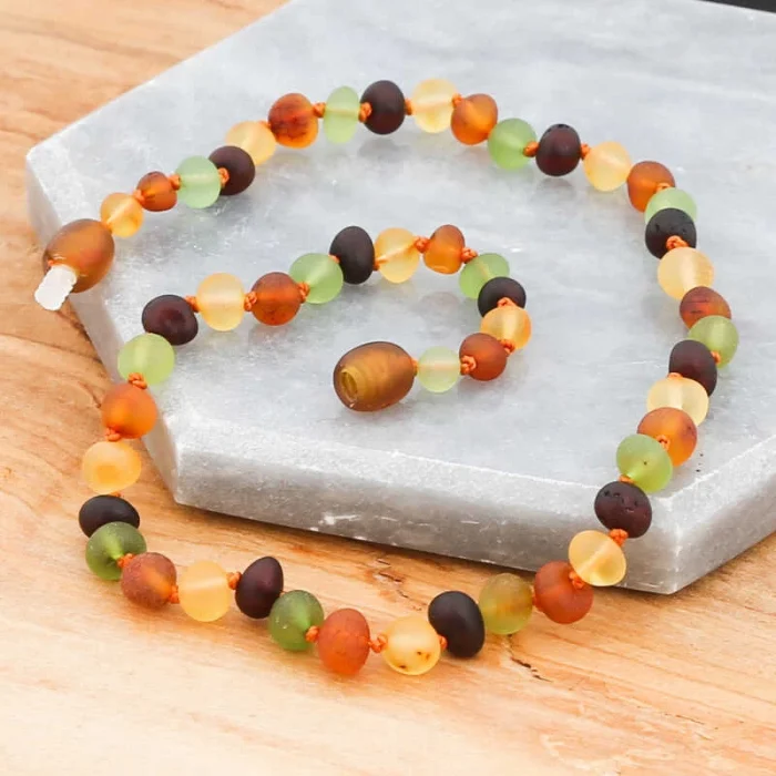 Luz&Pos Bebek Damla Kehribar Diş Kolye