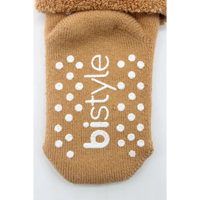 Luz&Pos Çemberli Kaymaz Havlu Soket Çorap 2li Bs10503 Bej-hardal