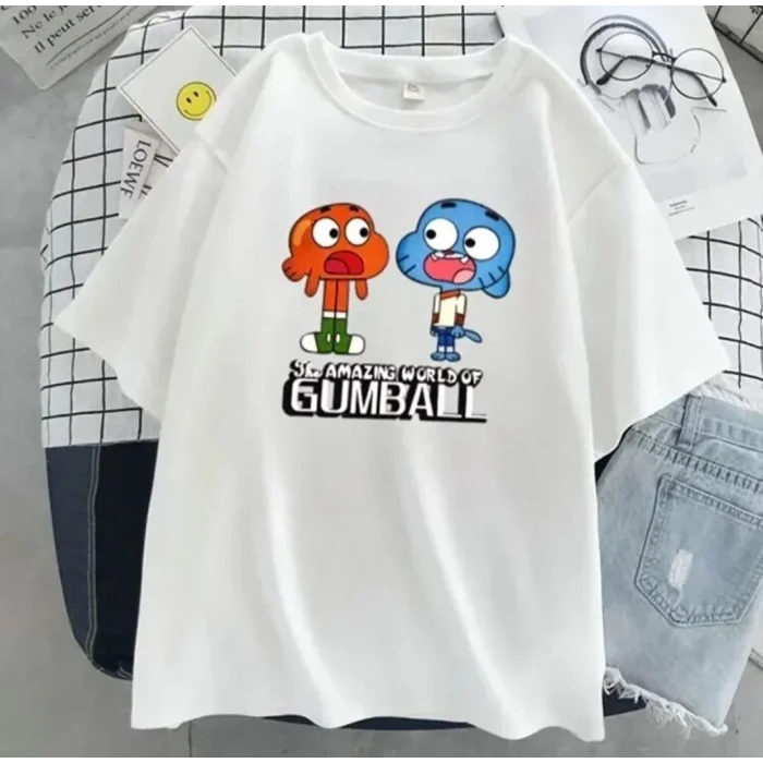 Luz&Pos Çocuk Unisex Baskılı T-shirt - Beyaz