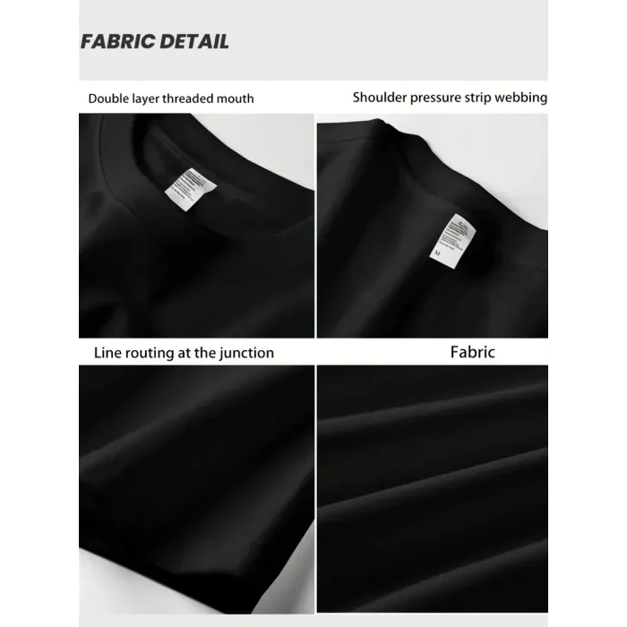 Luz&Pos Geniş Kesim Pamuklu Tişört - gandhı The Project Baskılı, Siyah, Rahat Kesim, Kısa Kollu, Günlük Kıyafet, Her Gün Giyilebilecek Tişört- Siyah